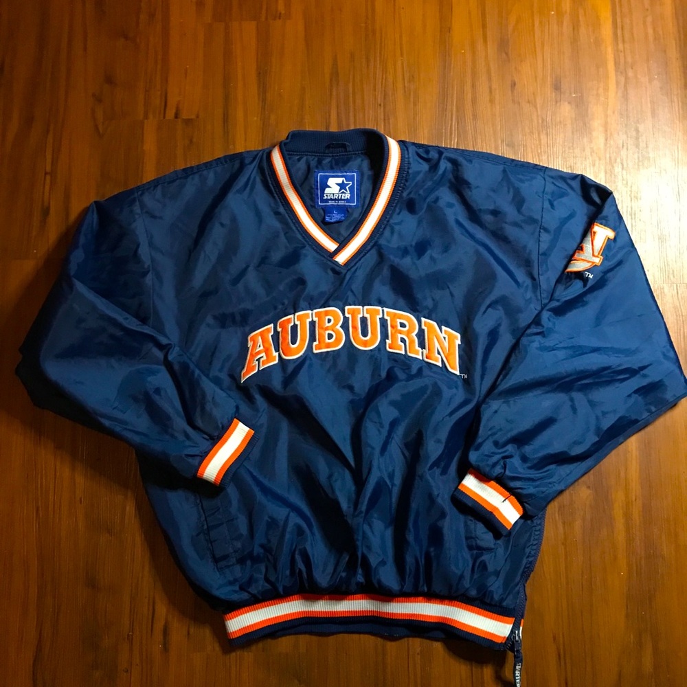 Mens Vintage Starter Auburn Pullover Jacket Large